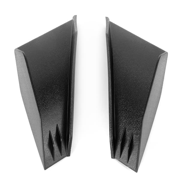 1 par universelle motorcykel winglet aerodynamisk vinge kit passer til Honda Yamaha (sort)