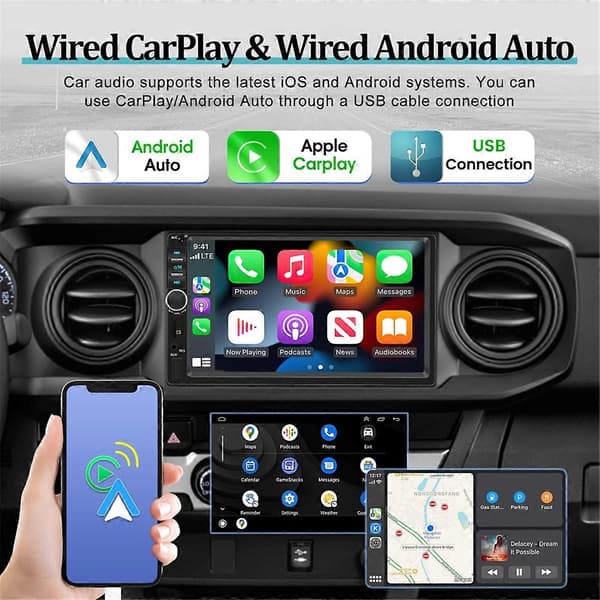 【03】Double Din CarPlay -autostereot CarPlaylla ja Android Autolla, Autoradio