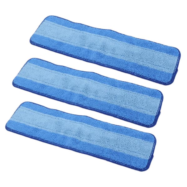 3 STK Våd Tør Dobbelt Anvendelse Moppeklude Refills Genanvendelig Mikrofiber Moppepude til Bona Moppe Gulvrengøring