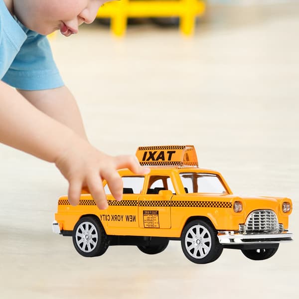 1:32 Legering Taxi Simulation Køretøjsmodel Legetøj til Gave Møbeldekoration Samling (Taxi A)