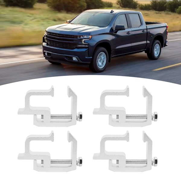 4 stk. Pickup Truck Cap Topper Klemmer Kraftige Campere Shell Monterings Tilbehør