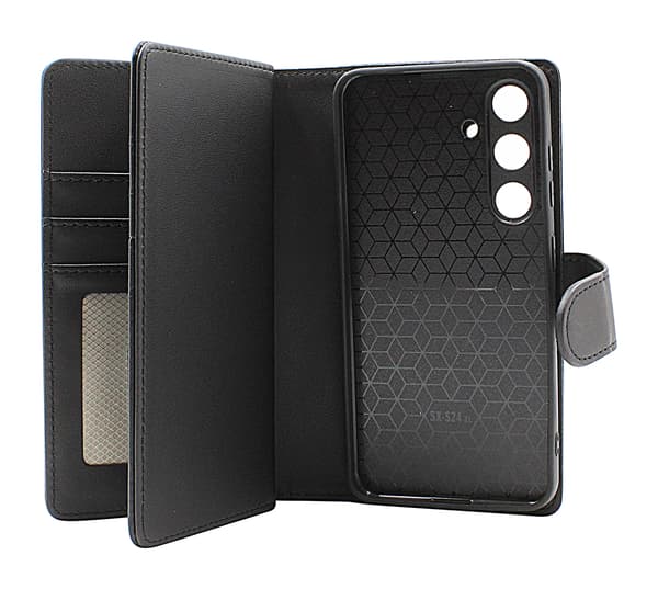 【03】Skimblocker Samsung Galaxy S24 5G XL Magnet Plånboksfodral Mörkblå