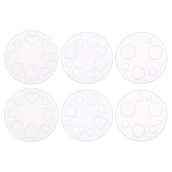 st tidsstenforme kreative krystal epoxyforme non-stick manuelle kunstforme