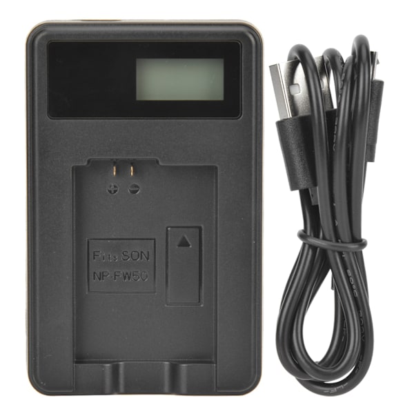 SEIVI NP FW50 Batteriladdare för kamera LCD Laddningsdisplay för Sony A6000 A6300 A6500 A7r A7 Enkelplats