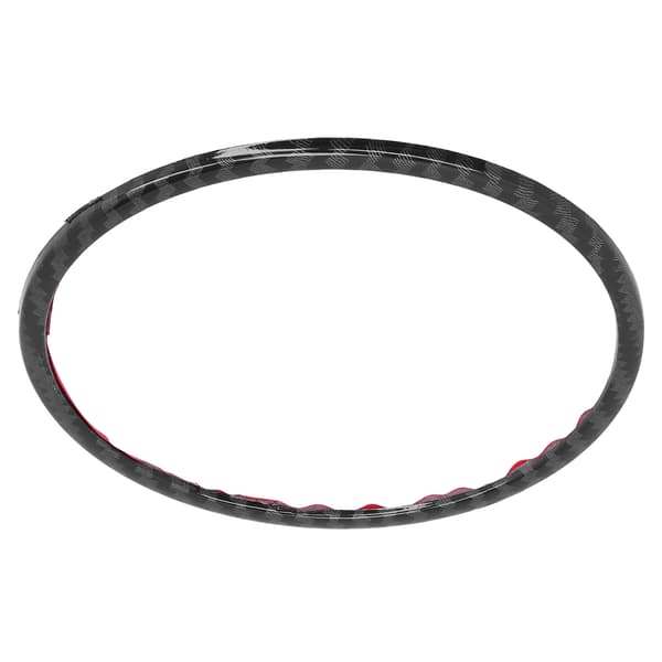 Ratpanel Cover Trim Sequins Circle Sticker Ring Passer til Mazda 3/Axela 2020 Kulfiberstil Blank Sort