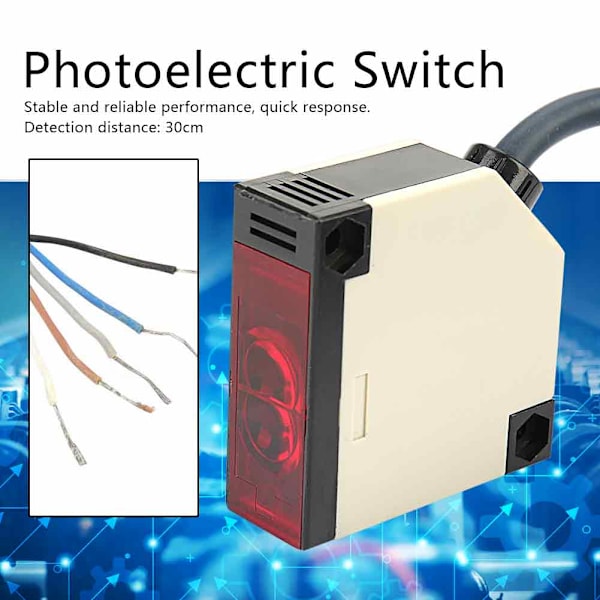 Fotoelektrisk sensor kontakt spejlreflekssensor E3JK-DS30M1 (normalt åben)