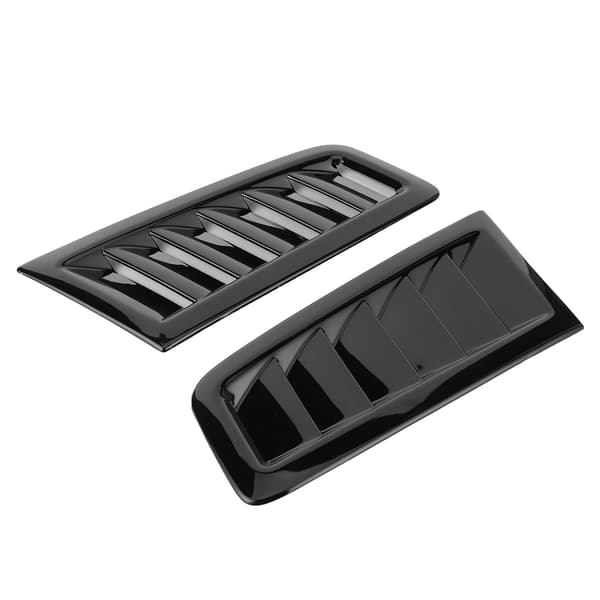 2 stk. Universal Bonnet Luftventiler Motorhjelm Bil Eksteriørdele til Focus RS MK2 Style Gloss Sort