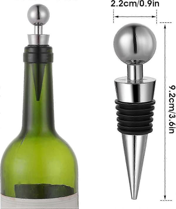 Vinproppar Återanvändbara vinproppar Flaskskyddsförslutare Vinkorkar för vin Champagne Prosecco Öl Sprit Gåvor
