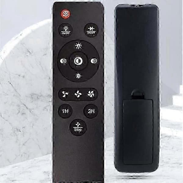Dæmpbar loftventilatorlampe med fjernbetjening og programknapper for nem brug Style A 1pc
