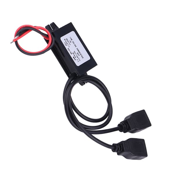 3A DC 12V til DC 5V Dual USB Oplader Adapter Konverter Modul til Bil Motorcykel Telefonopladning