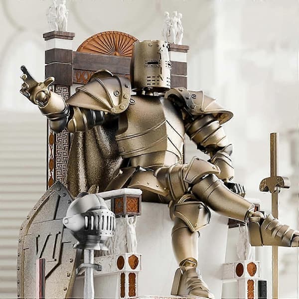 Leddelt Ridderfigur Middelalderkriger Samler, Flerleddet Actionstatue 360 Roterbart Hoved Lemmer