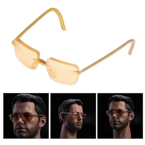 Briller i 1/6 skala af legering - Stilfuldt brille til 12-tommer actionfigurer B