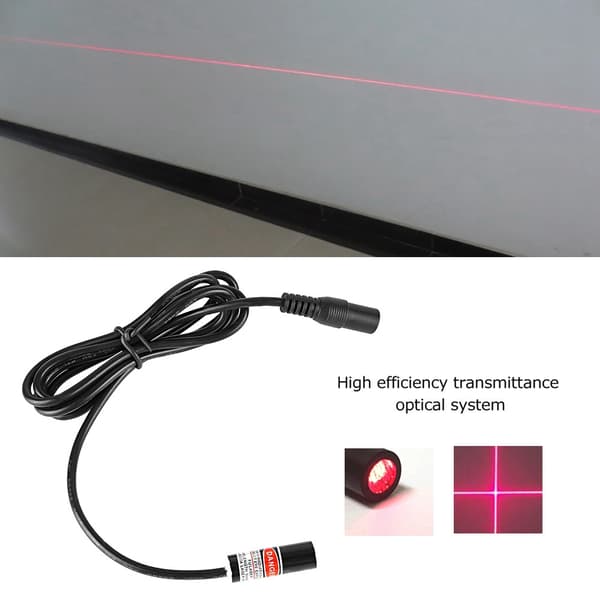 650nm Krydslinje Hoved Rød Laserdiode Modul Ledning 2.8-5V