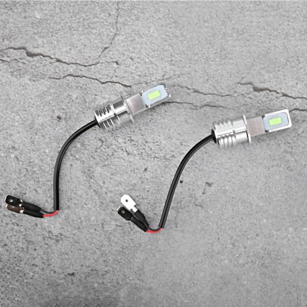2st H3 80W 8000K LED Dimljuslampa Isblå 12-24V Universal