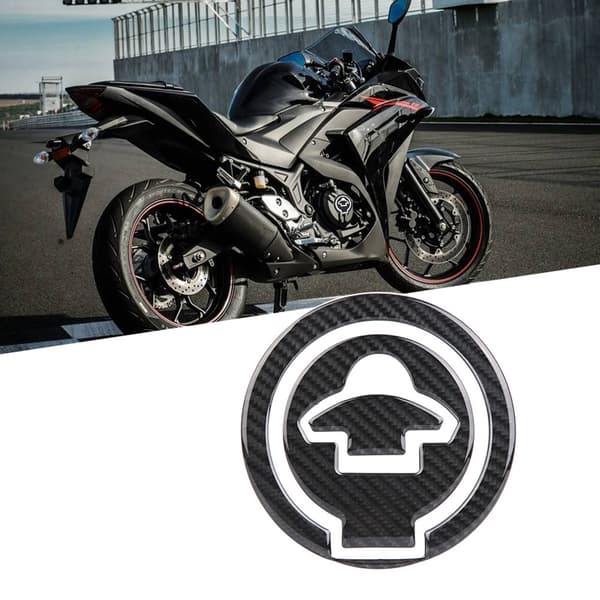 Bildekoration Kolfiberöverdrag Dekoration Märkesdekal För YAMAHA
