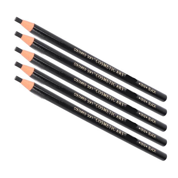 4 i 1 Anknäbb Ögonbrynspenna Väppare Ögonbrynspenna Set Ögonbrynsmakeup Kosmetiska Formningsverktyg Svart Ögonbrynspenna