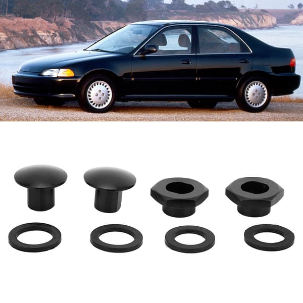 Aluminium Bagrude Stiver Hardware Kit Komplet Tilbehør til Honda Civic 92-95