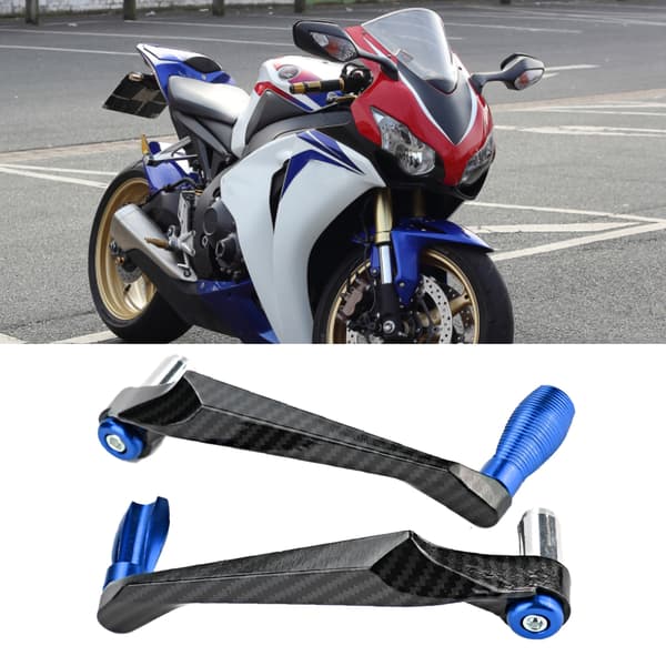 Universal Motorcykelstyr Bremsebeskytter i Aluminiumlegering - Blå