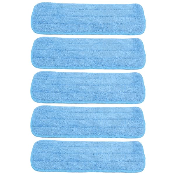 5 ST Microfiber Platt Mopp Pad Moppning Rengöringsduk Ersättning för 14x41cm Kardborremopp Universal