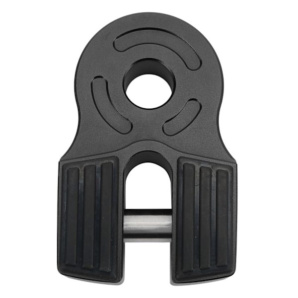 Winch Shacklefæste 30000Lbs Lastejernstift Gummibeskyttelse Universal til ATV Pickup Soft Shackel D Ring Sort