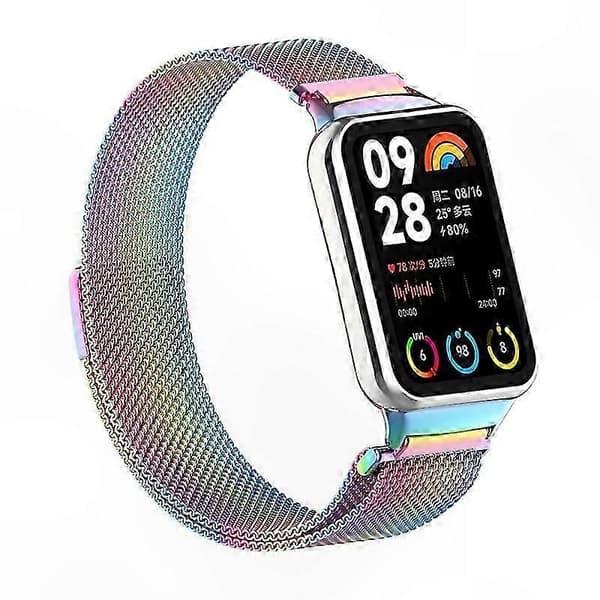 Magnetisk Milanese Loop-rem i rustfrit stål med stik til smart aktivitetsmåler Multicolor Style G