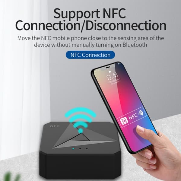 Bluetooth RCA/AUX-adapter – NFC-sensor