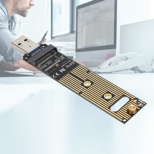 JMS583 M.2 NVME til USB3.0 Mobil Riser Kort til PCI E (KEY M) M.2 NVME SSD Udvidelseskort