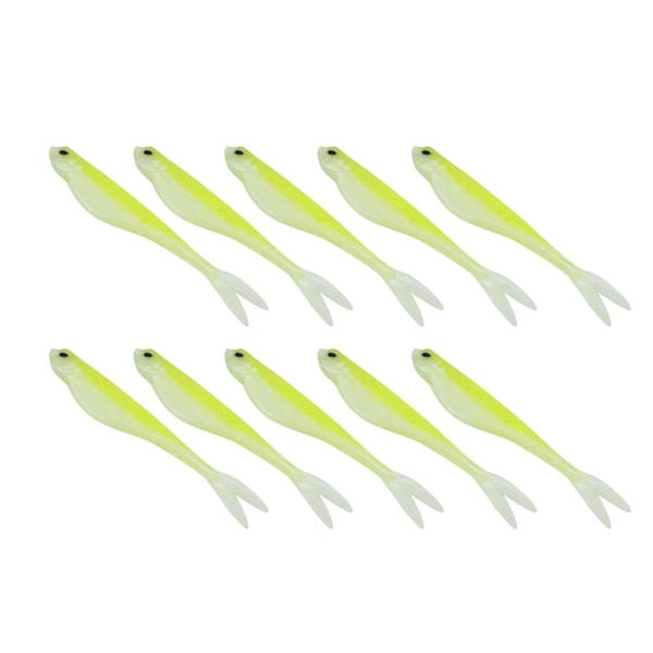 2Set Bärbar Konstgjord Simulation Fiskform Mjuk Silikon Lockbete Fiske Tillbehör1#