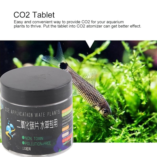 CO2-tablett koldioxid diffusor för vattenväxter gräs fisk tank akvarium