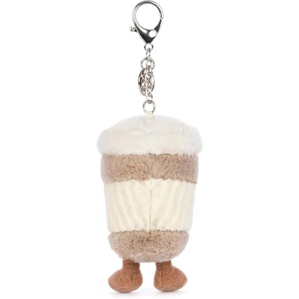 【03】Jellycat Fun To Go Kaffeväska Nyckelring, Take Away-kaffe