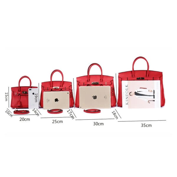 Stilful Pink Ko-læder Håndtaske med Lychee Print 25cm Nude pink 25CM