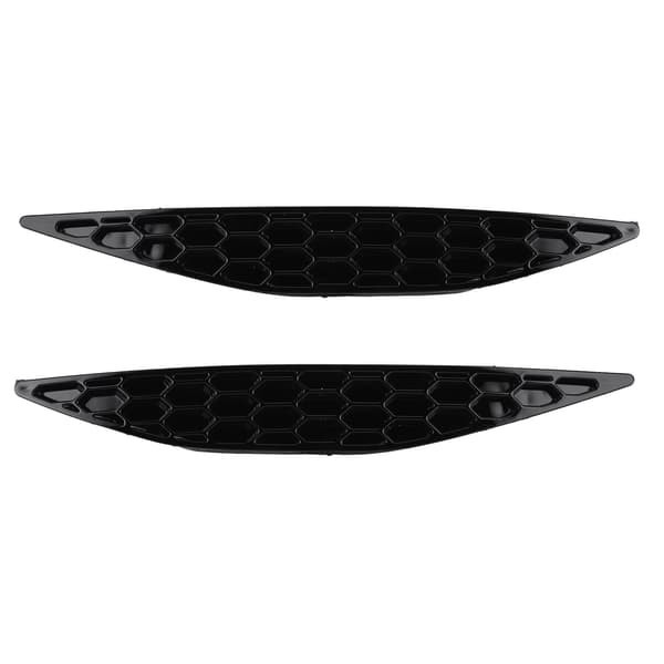 2st Glans Svart Bakre Stötfångare Reflektor Honeycomb Delete Set Passar För MK7 2013-2016