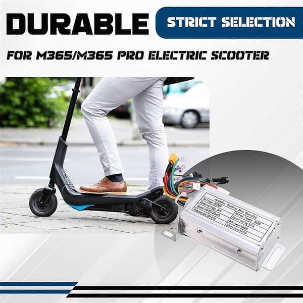 【03】36V 350W Borstlös Kontroller+Bluetooth Mätare+Förlängningssladd Kit för M365/M365 Pro Elscooter Silver