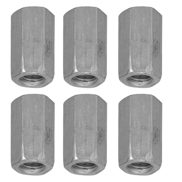 10 st Lång Stång Mutter Hexagonal Hylsmutter Standoff Gängade Fästelement (M6 * 25)