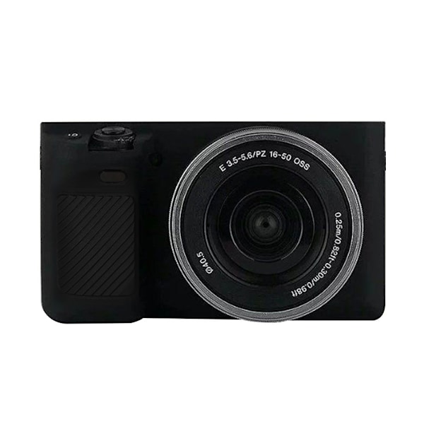 Blød silikone kamerataske beskyttelsescover med let adgang design til Sony A6000 sort