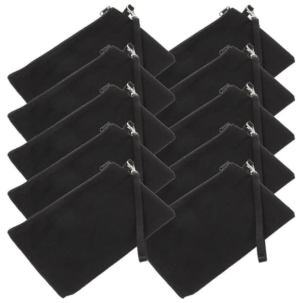 10 sæt kosmetiktasker sublimering blank penalhus DIY varmeoverførsel makeuptasker