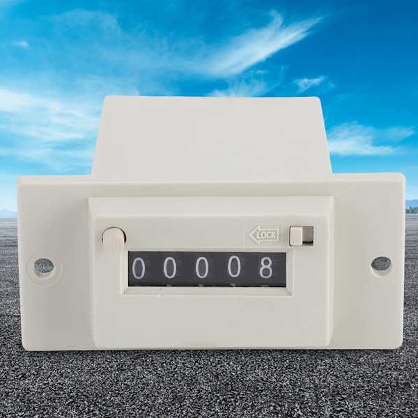 CSK5-YKW 5 Siffror 0-99999 Industriell Totalisator Mekanisk Elektromagnetisk Pulsräknare DC 12V
