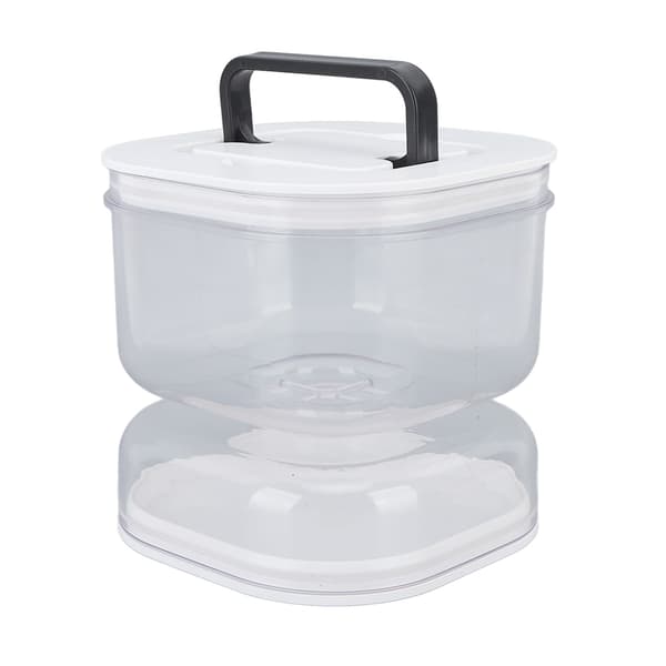 Pickle Jar med Sil Flip Läcksäker Pickle Juice Separator Jar Olivbehållare för Hemmet