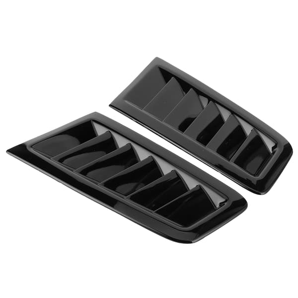 2 stk. Universal Bonnet Luftventiler Motorhjelm Bil Eksteriørdele til Focus RS MK2 Style Gloss Sort