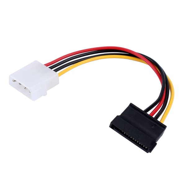 Ny 1 stk 4-Pin IDE til 15-Pin Serial ATA SATA Harddisk Strømadapterkabel