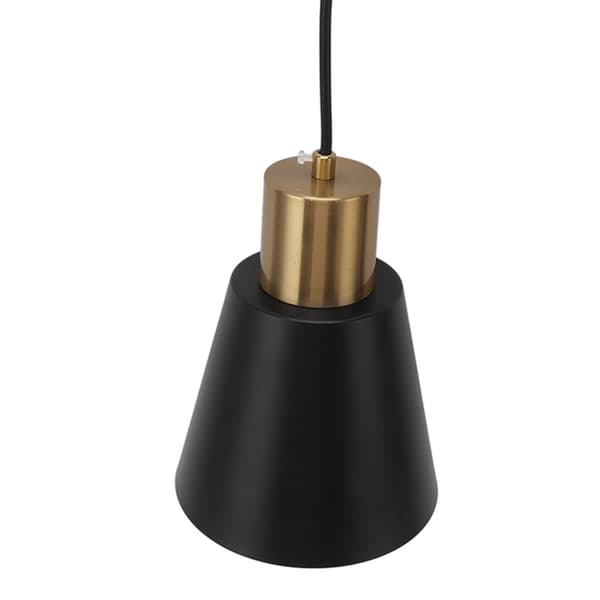 Pendel Lampe Sort Metal Industri Pendel Lampe Moderne Nordisk Hængende Lamper til E26 E27 Pære 85‑265V