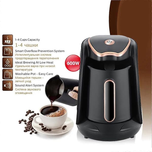 【03】Turkish Arabic Greek Coffee Maker 600W Electric Coffee Pot Moka Coffee Kettle Automatic Coffee