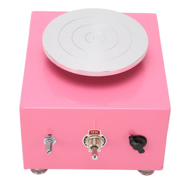 【03】Mini Pottery Wheel Ceramic Wheel Adjustable Speed Mini Electric Pottery Wheel Machine for DIY Clay Art Crafts 100‑240V EU Plug 0.2
