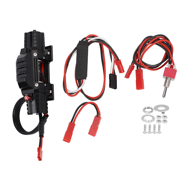 RC Dubbel Motor Metallvinsch med Brytare 3:e Kanalen Passar Traxxas/ Hsp /Redcat /Tamiya /Axial Scx10 D90/ Hpi 1/8