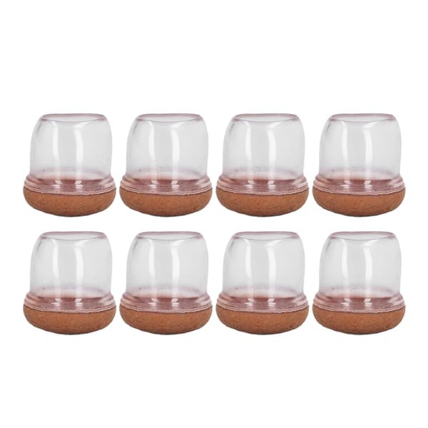 8 st Stolsbensskydd Pallfotdynor Bordsbensskydd Tyst Förtjockad Transparent Rund M