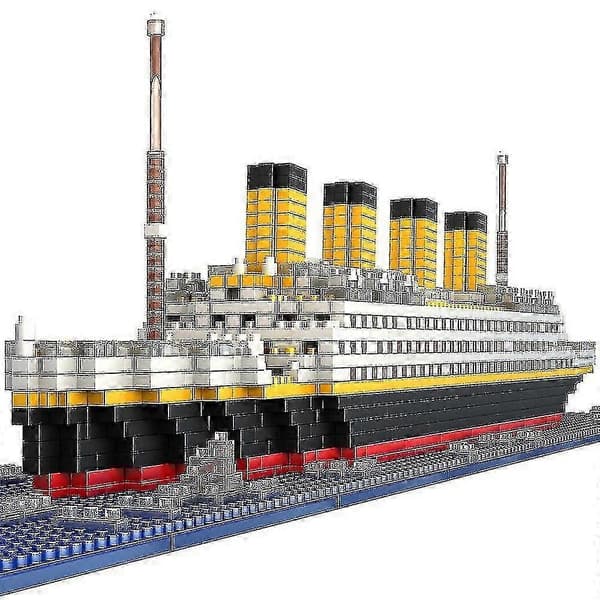 1860 dele Titanic krydstogtskibsmodel byggesæt mini blok DIY diamantblokke pædagogisk legetøj til børn og voksne