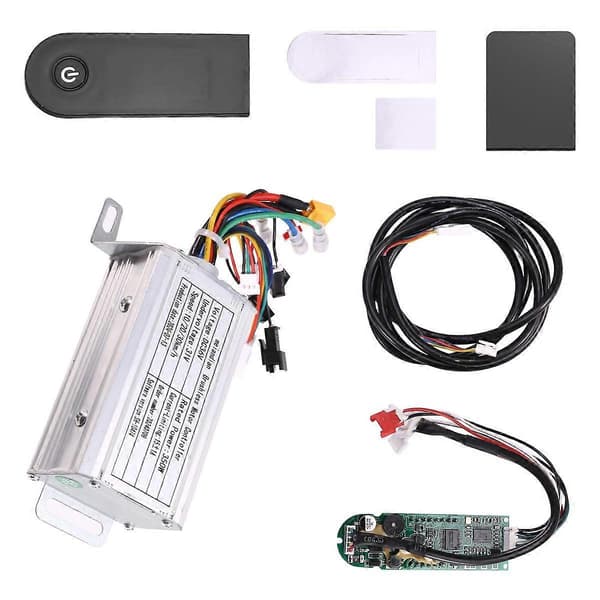 【03】36V 350W Borstlös Kontroller+Bluetooth Mätare+Förlängningssladd Kit för M365/M365 Pro Elscooter Silver