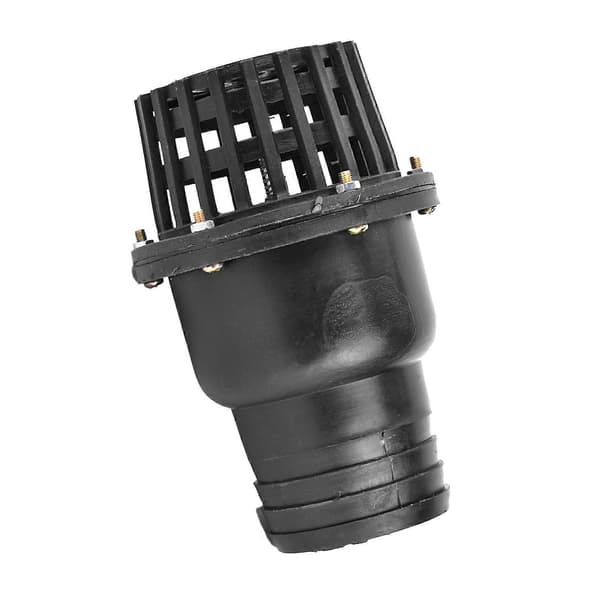 【03】Backventil Vattenpump Fotventil PVC Lågtrycks Platt Backventil för Vätskemaskin Pump Svart (3")