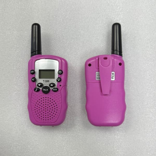 【03】3-pak Walkie Talkies til børn, 4,8 km rækkevidde, med baggrundsbelyst lommelygte