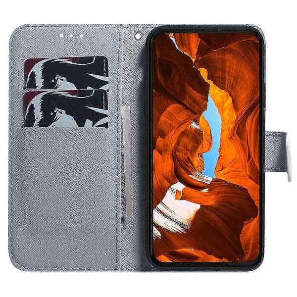 Til Samsung Galaxy A06 4G Pung Etui Mønstertryk Læder Telefoncover Multicolor Panda